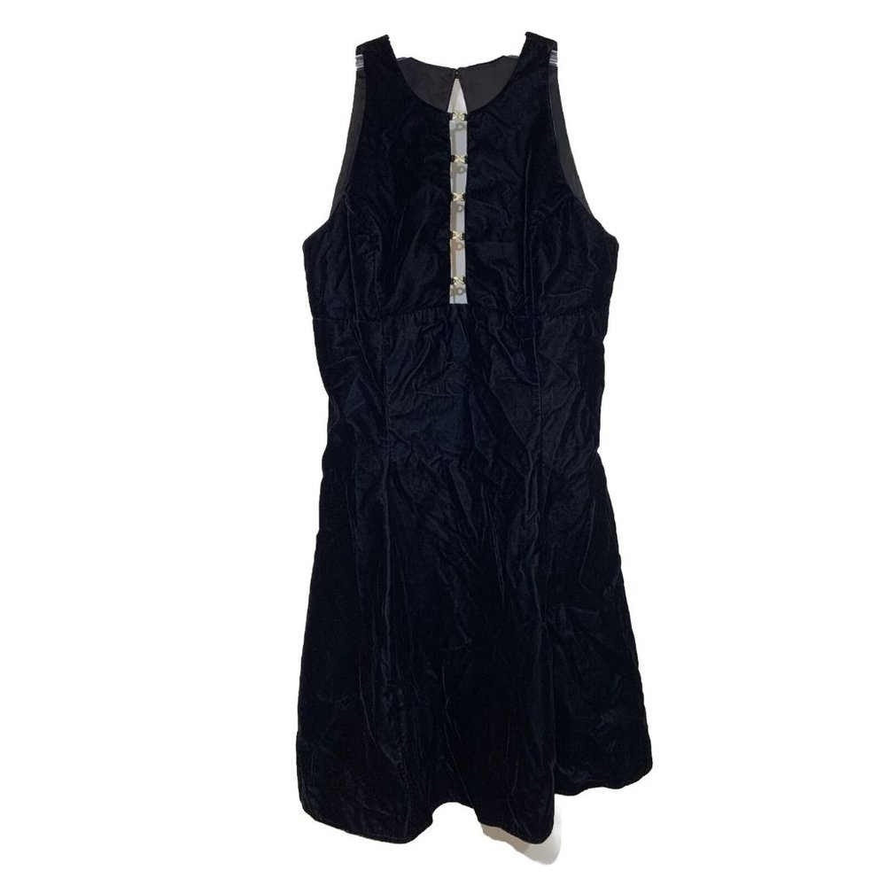 VTG 90s Jessica McClintock Gunne Sax Women’s 11/12 Dress Velvet Black Gothic